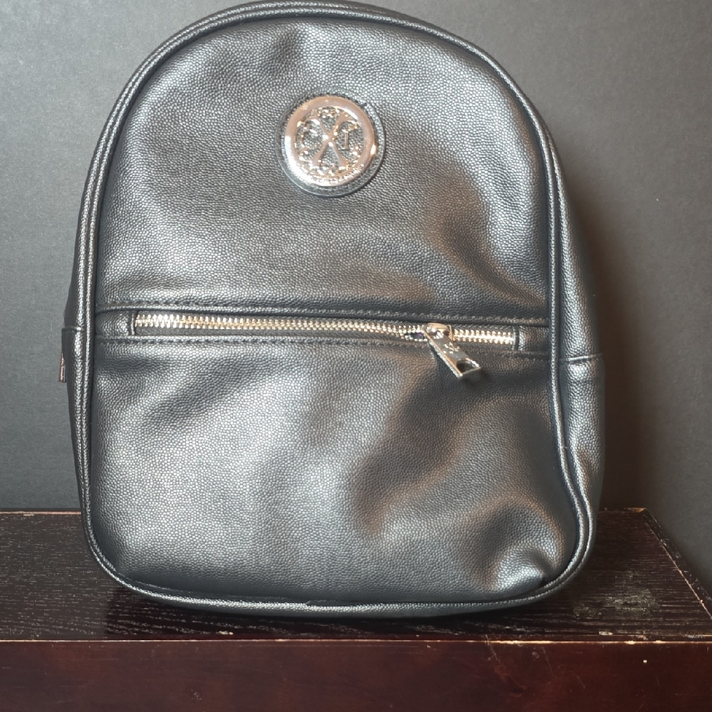 Christian Lacroix Black Leather Backpack